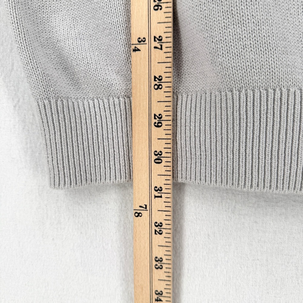 FREE PEOPLE FREE-EST Drea Sweater Women Medium Gray Polo Collar Oversized Cozy - Picture 13 of 15